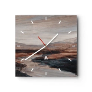 Nástenné hodiny -  Pokojné údolie - 30x30 cm