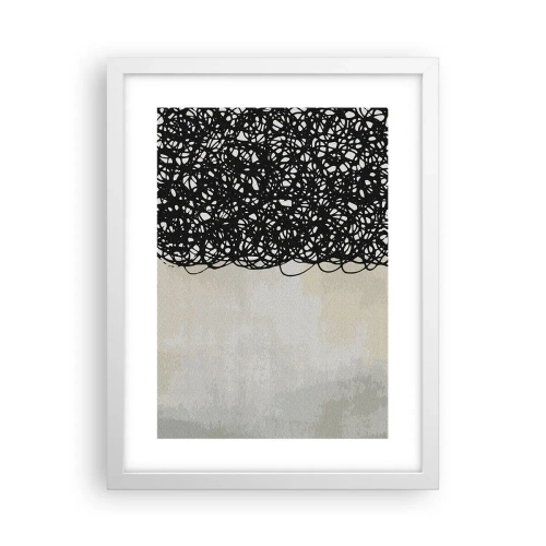 Plagát v bielom ráme - Víriace abstrakcie - 30x40 cm
