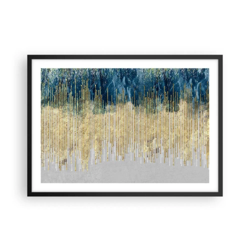 Plagát v čiernom ráme - Pozlátená hranica - 70x50 cm