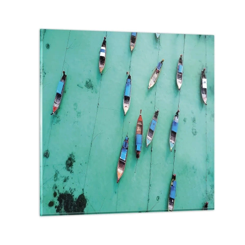 Obraz na skle - V radostnom očakávaní - 60x60 cm