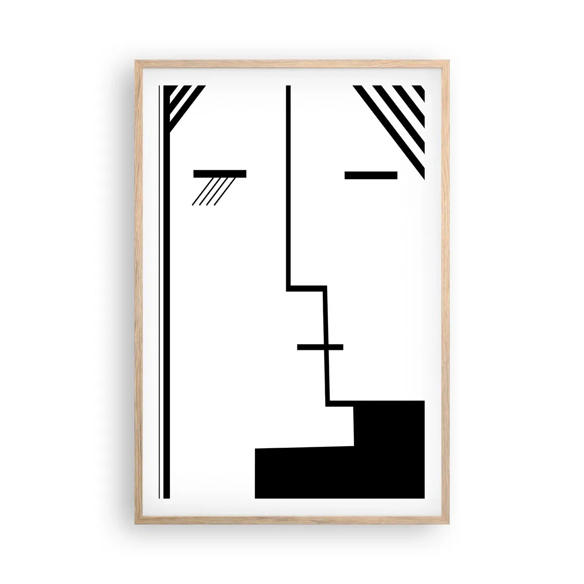 Plagát v ráme zo svetlého duba - Proste bozk - 61x91 cm