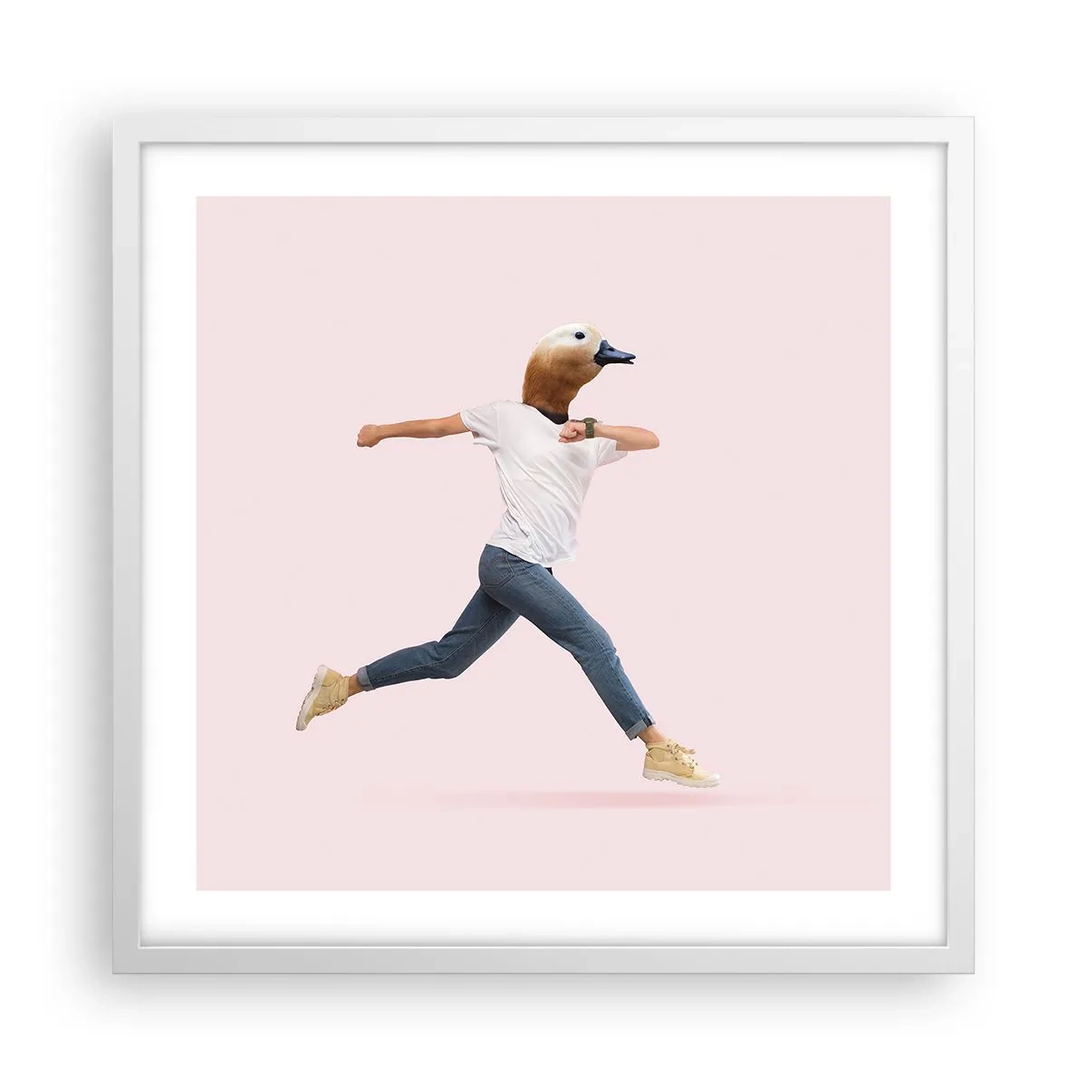 Plagát v bielom ráme - Štipka absurdity - 50x50 cm