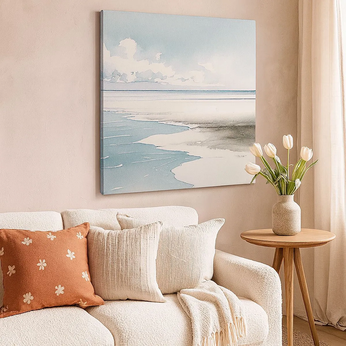 Obraz na plátne - Jemný príliv - 30x30 cm