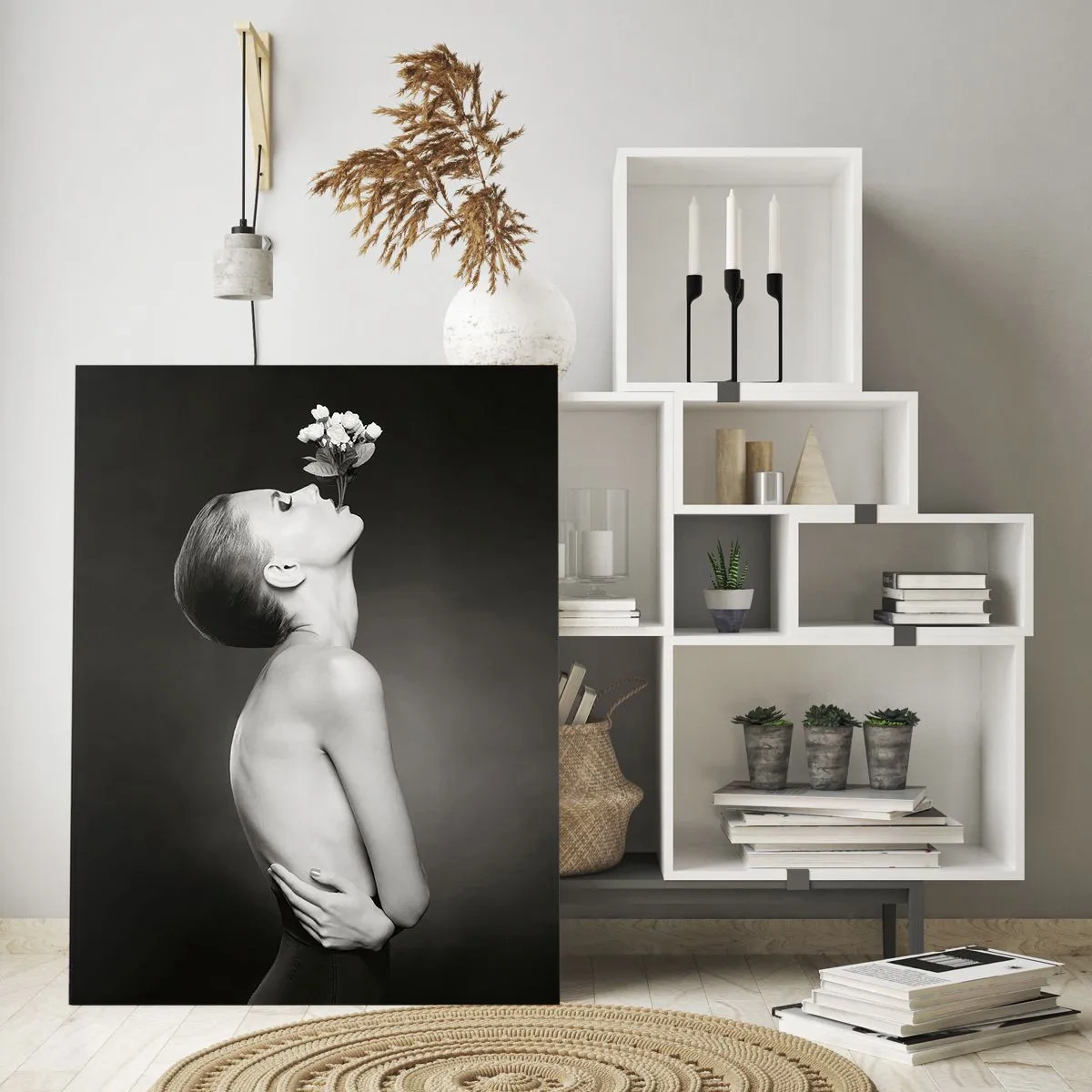 Obraz na skle - Excentrická elegancia - 50x70 cm