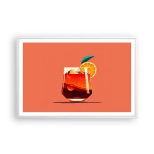 Plagát v bielom ráme - Letné osvieženie - 91x61 cm