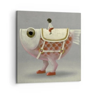 Obraz na plátne - Rybí jazdec - 60x60 cm