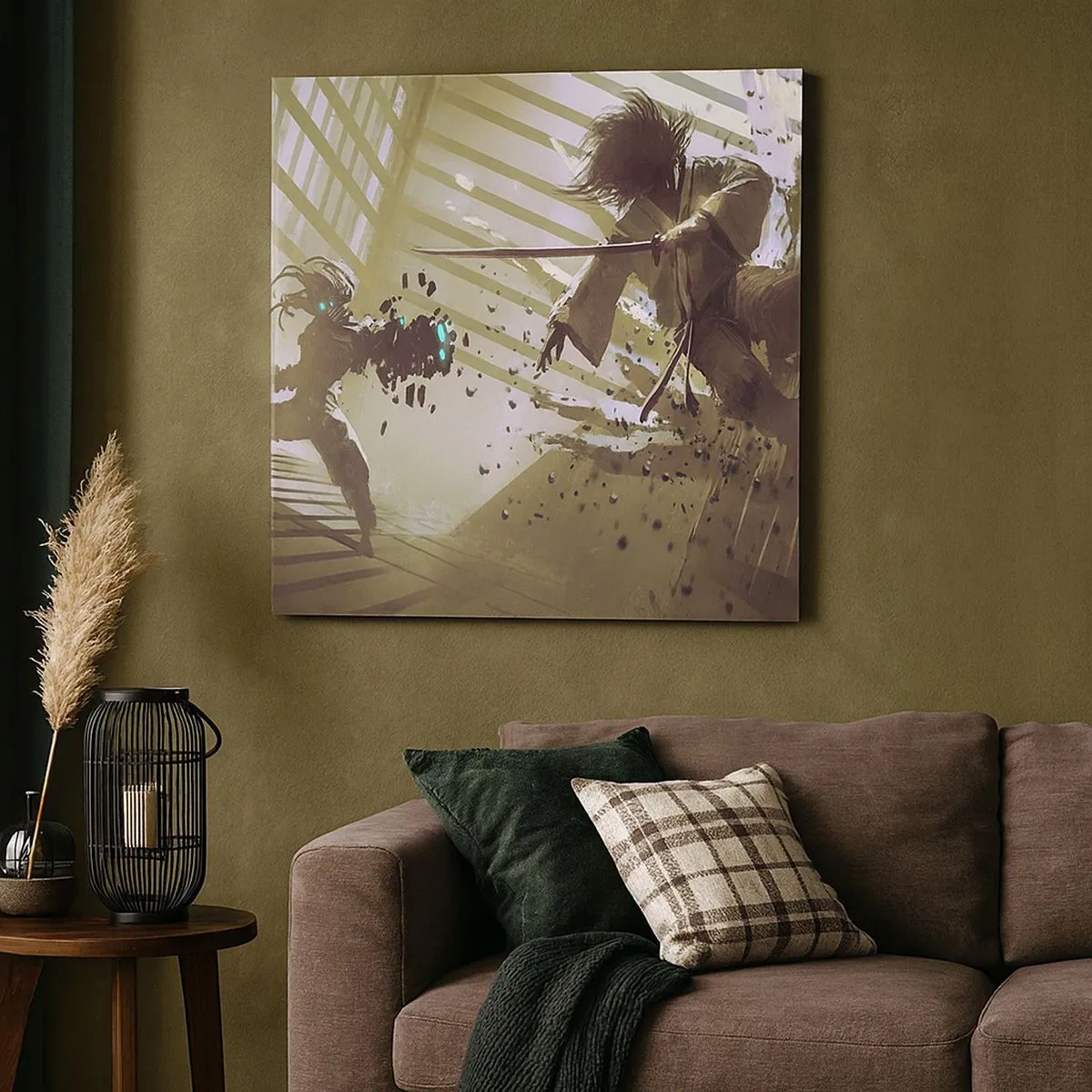 Obraz na plátne - Aj ty môžeš byť samurajom - 30x30 cm