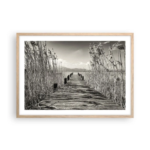 Plagát v ráme zo svetlého duba - V ústraní tráv - 70x50 cm