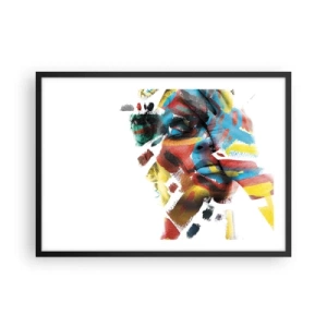 Plagát v čiernom ráme - Pestrá osobnosť - 70x50 cm