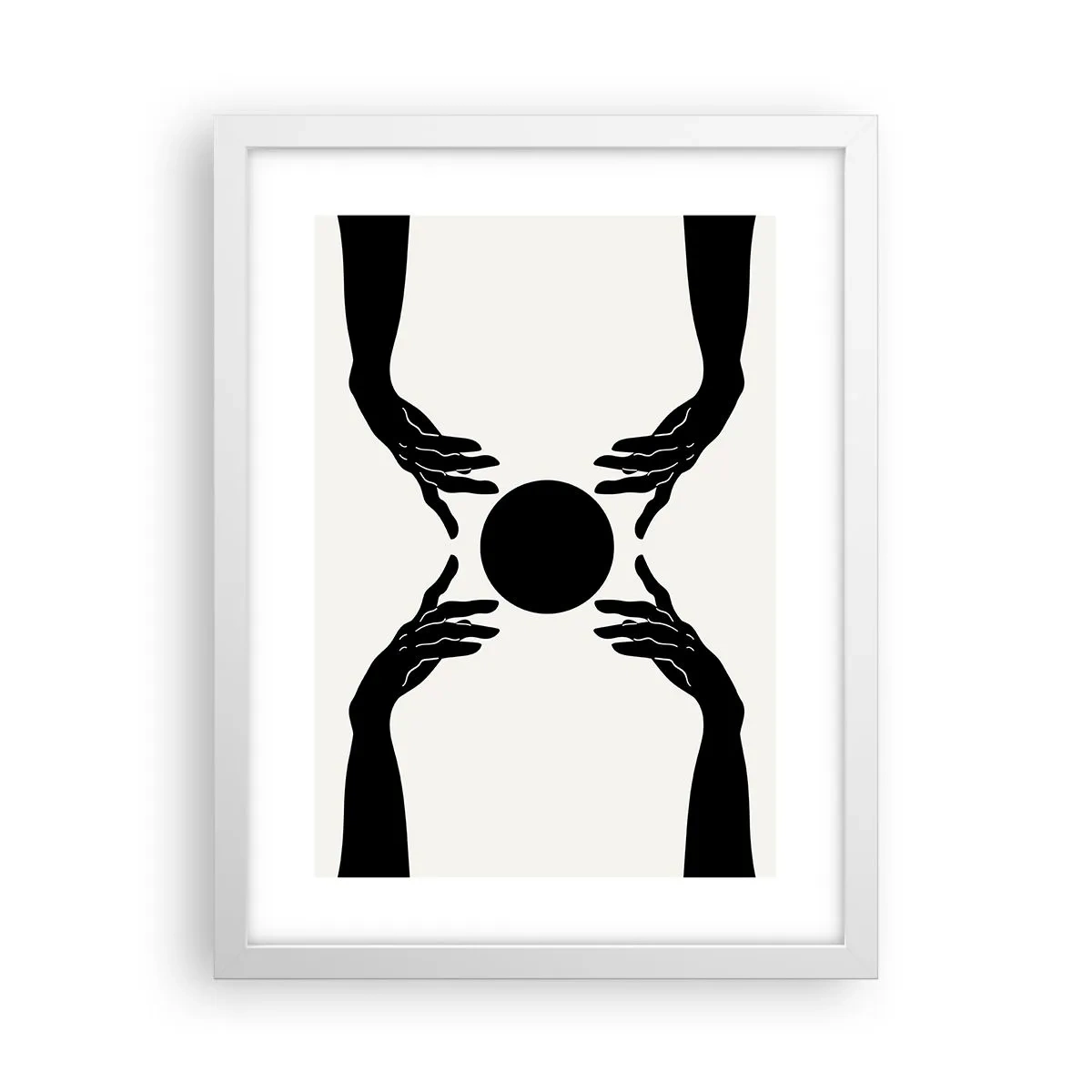 Plagát v bielom ráme - Tajné znamenie - 30x40 cm