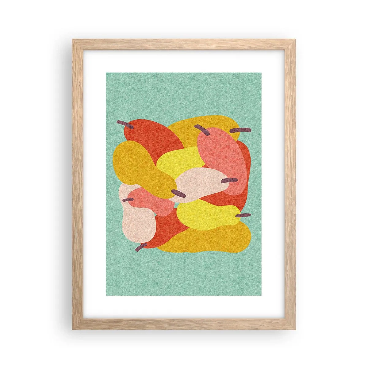 Plagát v ráme zo svetlého duba - Ochutnajte letné slnko - 30x40 cm