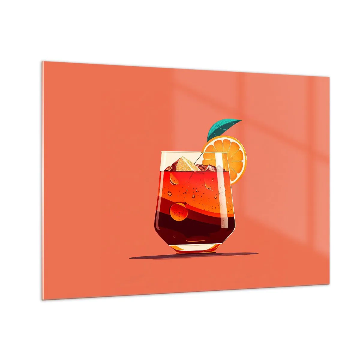 Obraz na skle - Letné osvieženie - 100x70 cm