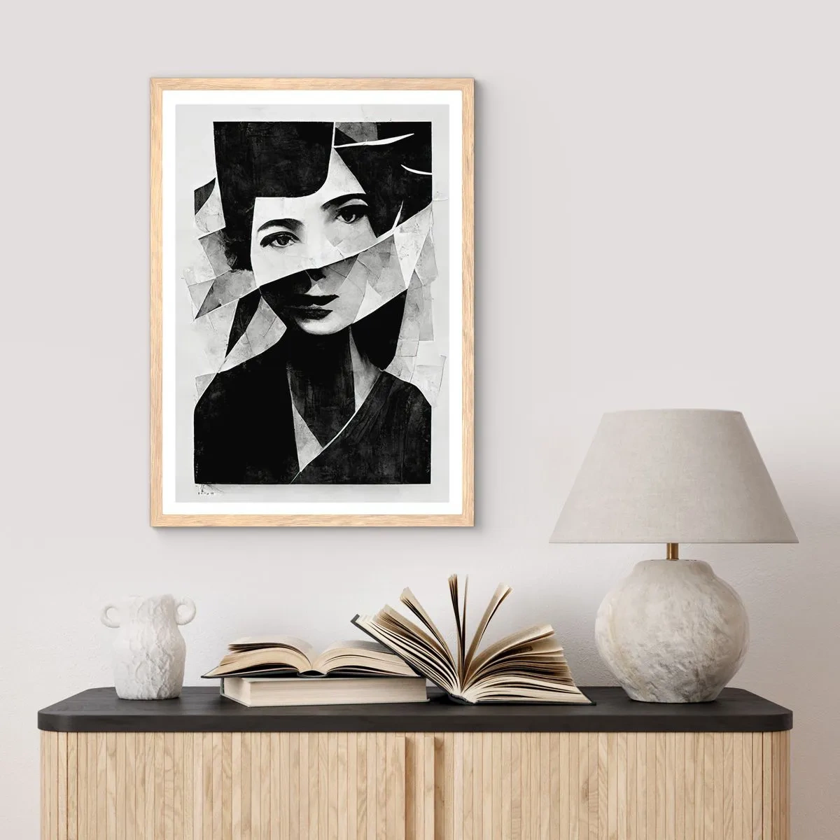 Plagát v ráme zo svetlého duba - Niečo o tebe… - 40x50 cm