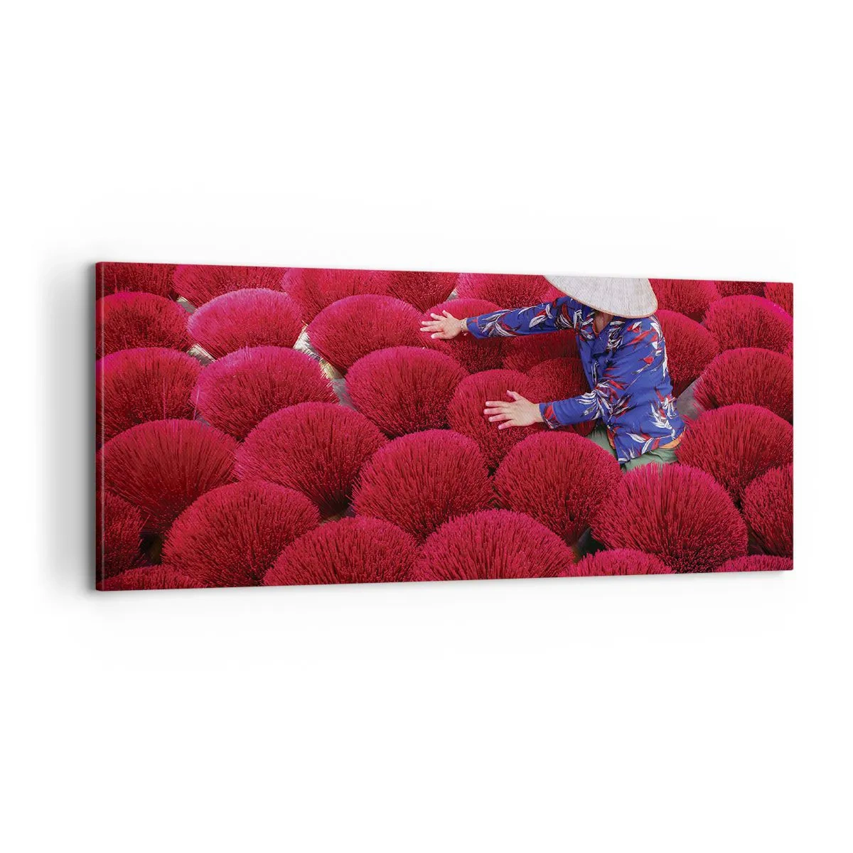 Obraz na plátne - Na ryžovom poli - 100x40 cm