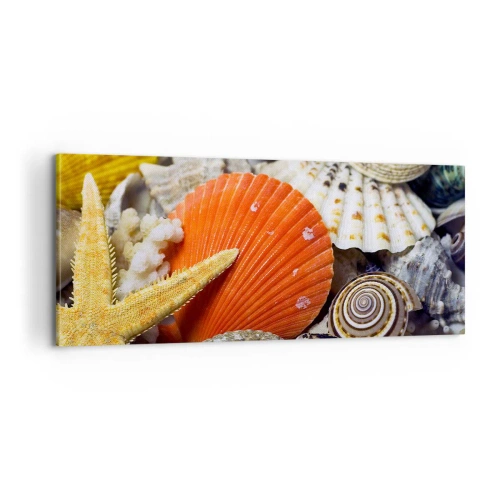 Obraz na plátne - Poklady oceánu - 100x40 cm