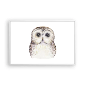 Plagát v bielom ráme - Pozri sa mi do očí - 91x61 cm