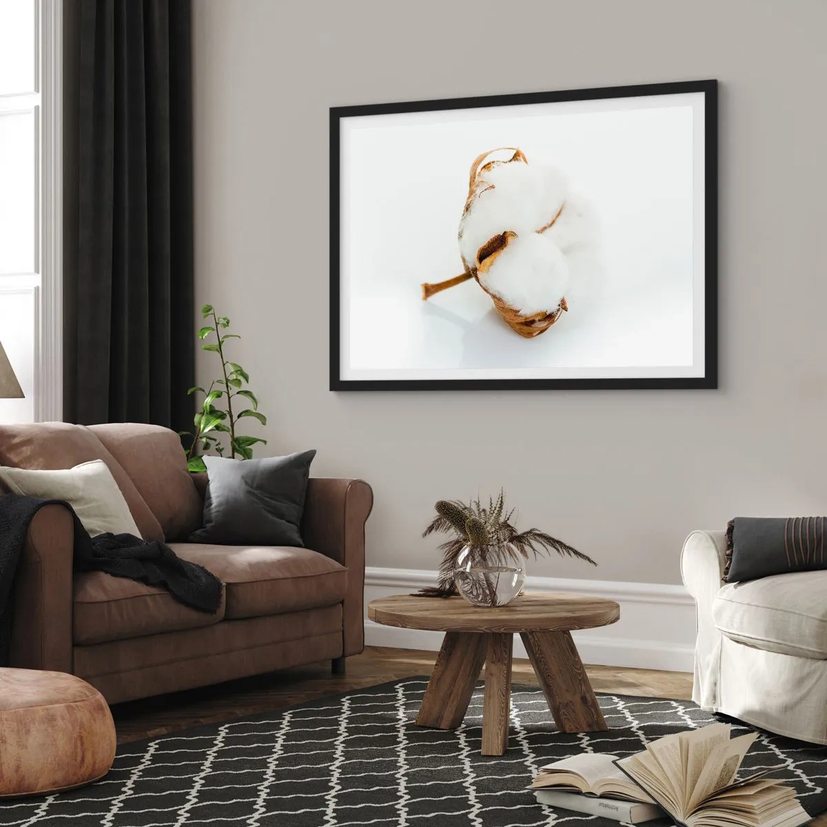 Plagát v čiernom ráme - Mäkká od prírody - 50x40 cm