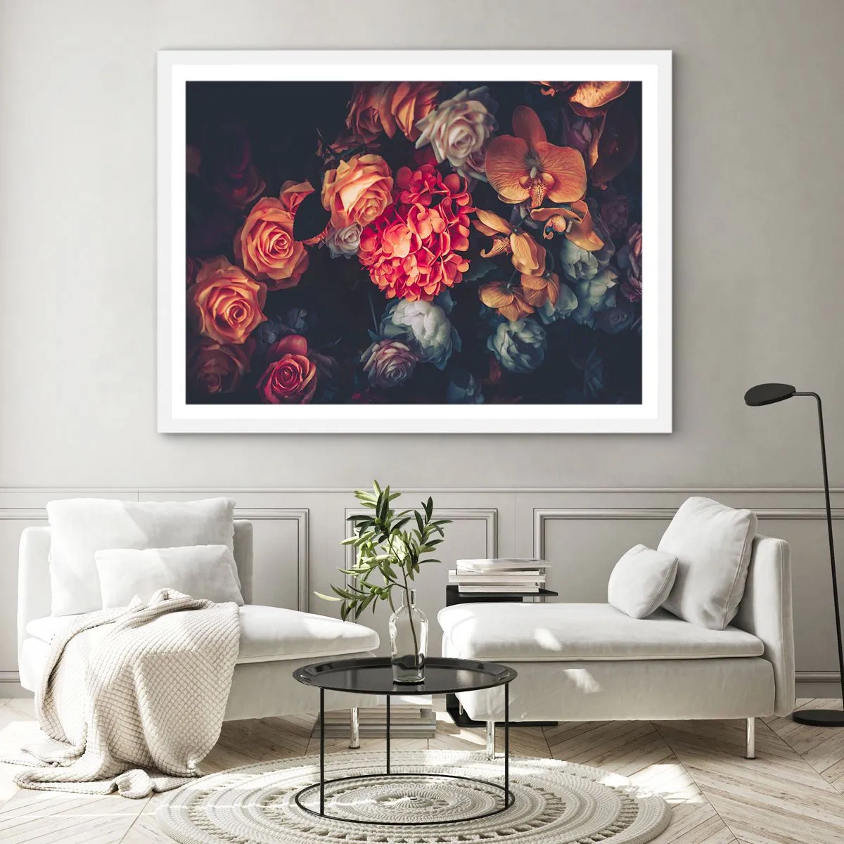 Plagát v bielom ráme - Ako u holandských majstrov - 100x70 cm