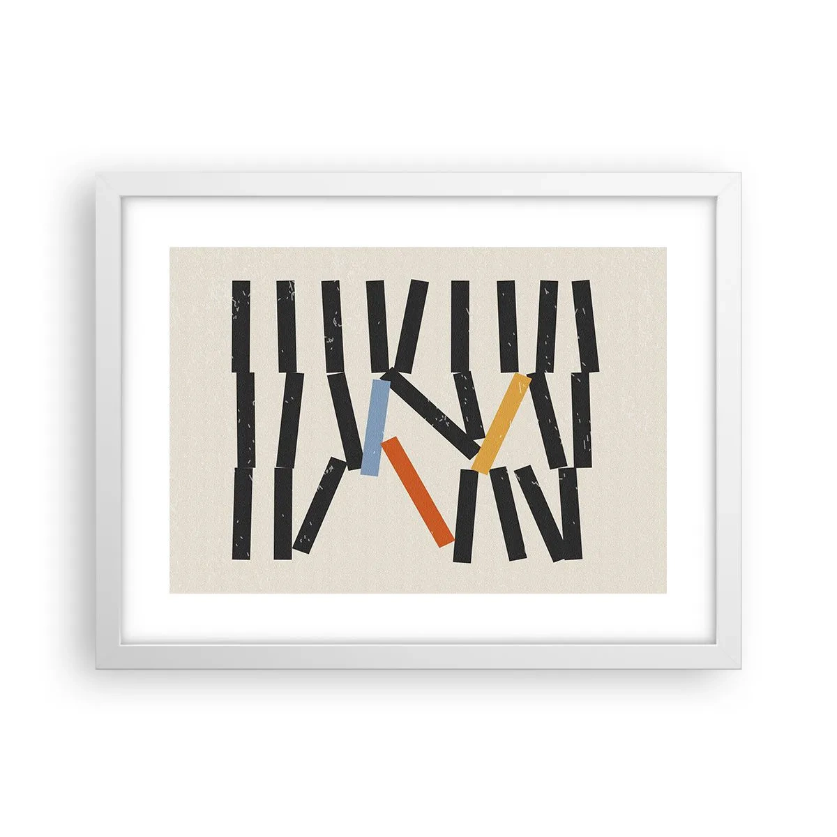 Plagát v bielom ráme - Domino – kompozícia - 40x30 cm