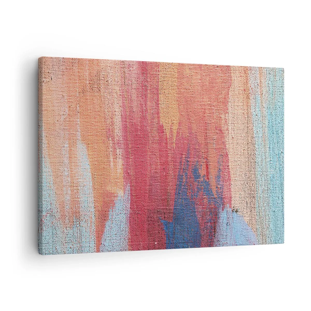 Obraz na plátne - Farebné abstraktné ťahy štetcom - 70x50cm - Stekať dúhou - Moderná nástenná dekorácia do obývacej izby a spálne ARTTOR