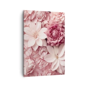 Obraz na plátne - V ružových okvetných lístkoch - 70x100 cm