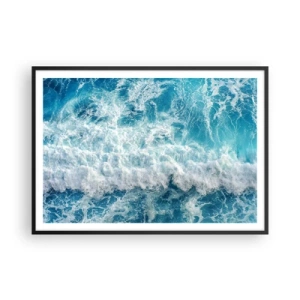 Plagát v čiernom ráme - Radostne a skákavo - 100x70 cm