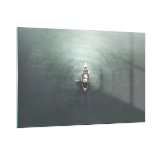 Obraz na skle - Cez mesačné jazero - 120x80 cm