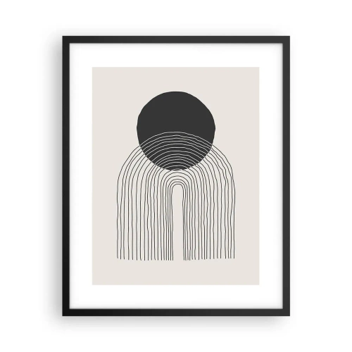 Plagát v čiernom ráme - Chvenie a istota - 40x50 cm