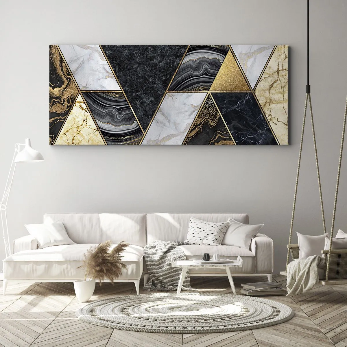 Obraz na plátne - Kameň vedľa kameňa - 100x40 cm