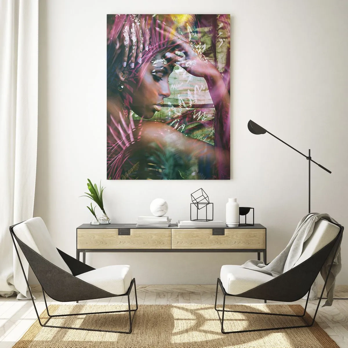 Obraz na skle - Matka príroda v džungli - 50x70 cm