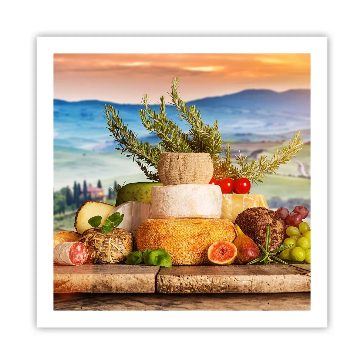 Plagát - Talianska radosť zo života - 60x60 cm
