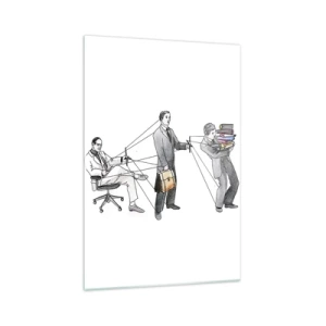 Obraz na skle - Každý má svojho pána - 70x100 cm