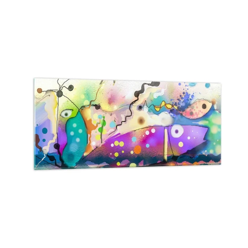 Obraz na skle - Niet slov! - 120x50 cm