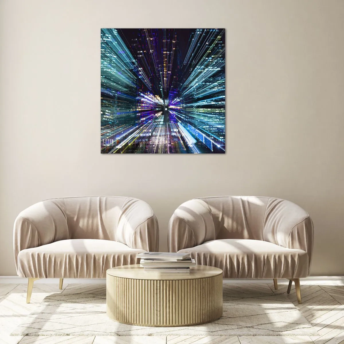 Obraz na skle - Prechod do hyperpriestoru - 60x60 cm