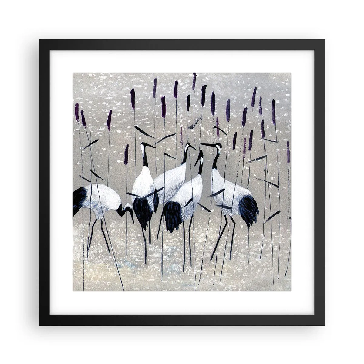 Plagát v čiernom ráme - Medzi svojimi - 40x40 cm