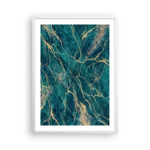 Plagát v bielom ráme - Zlatá žila - 50x70 cm
