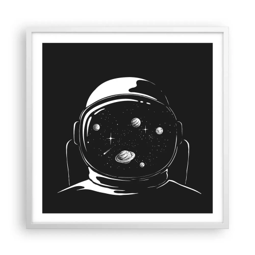 Plagát v bielom ráme - Skvelý výhľad - 60x60 cm