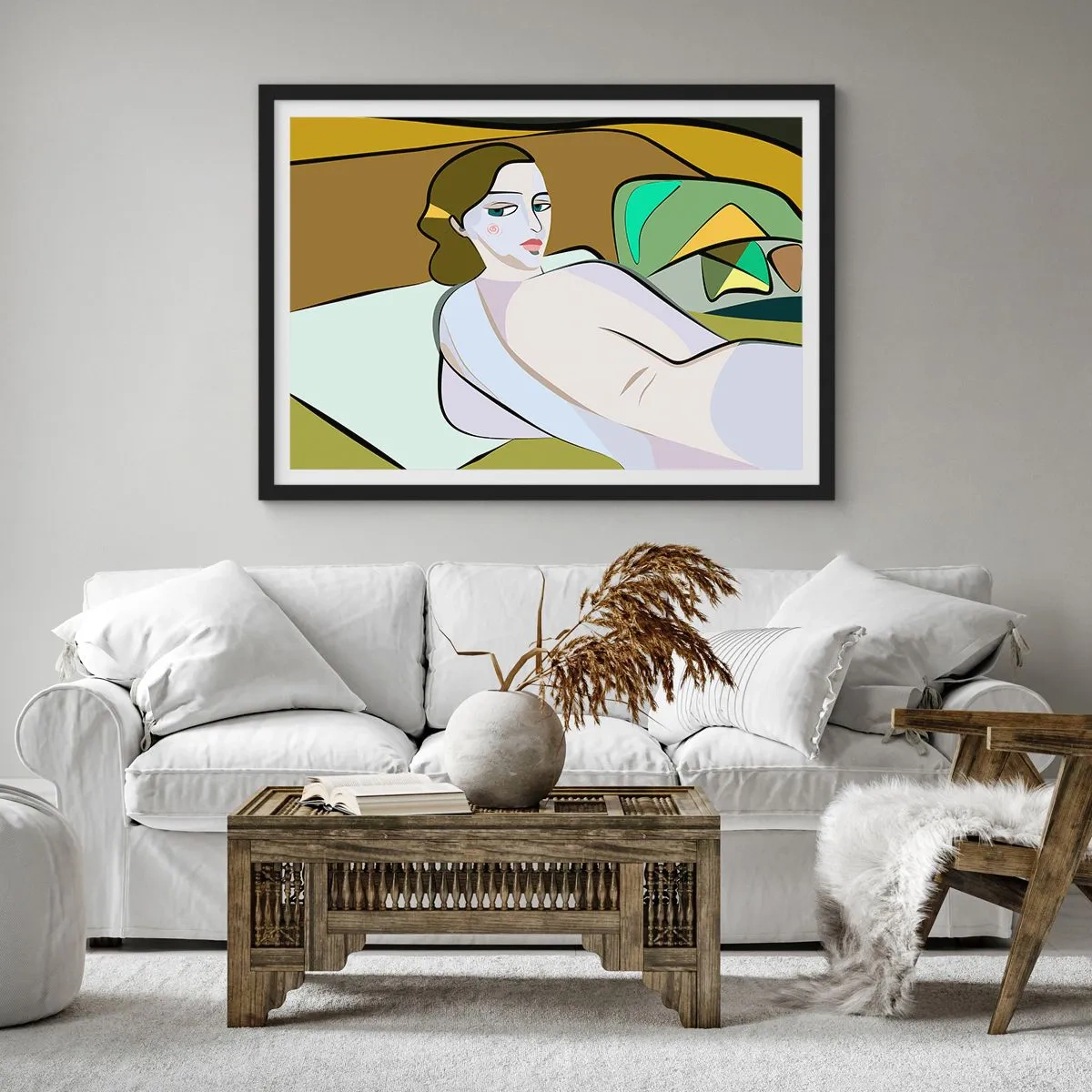Plagát v čiernom ráme - Intímny portrét - 70x50 cm