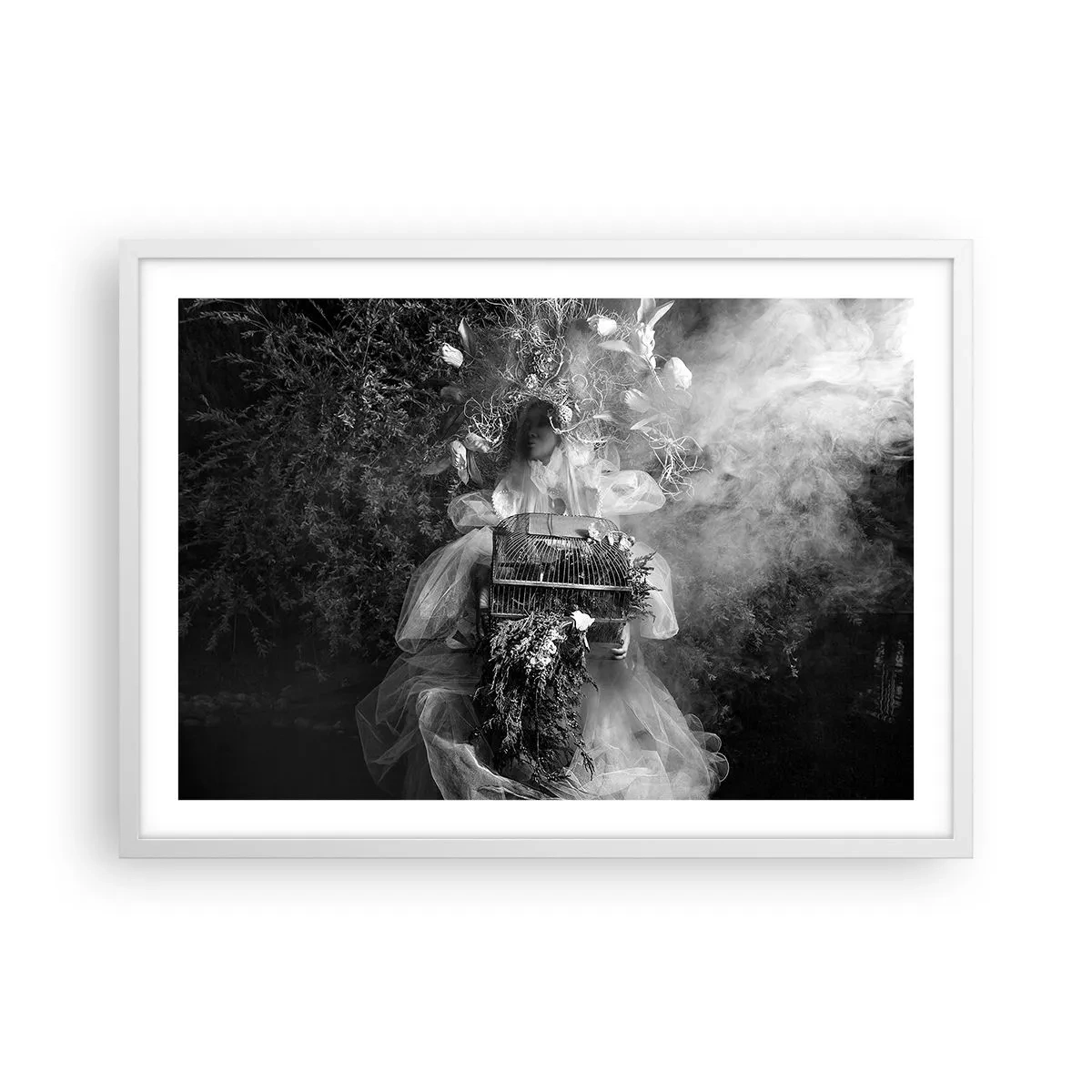 Plagát v bielom ráme - Matka Príroda - 70x50 cm