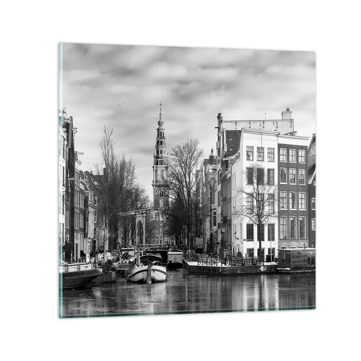 Obraz na skle - Amsterdamské vibrácie - 30x30 cm