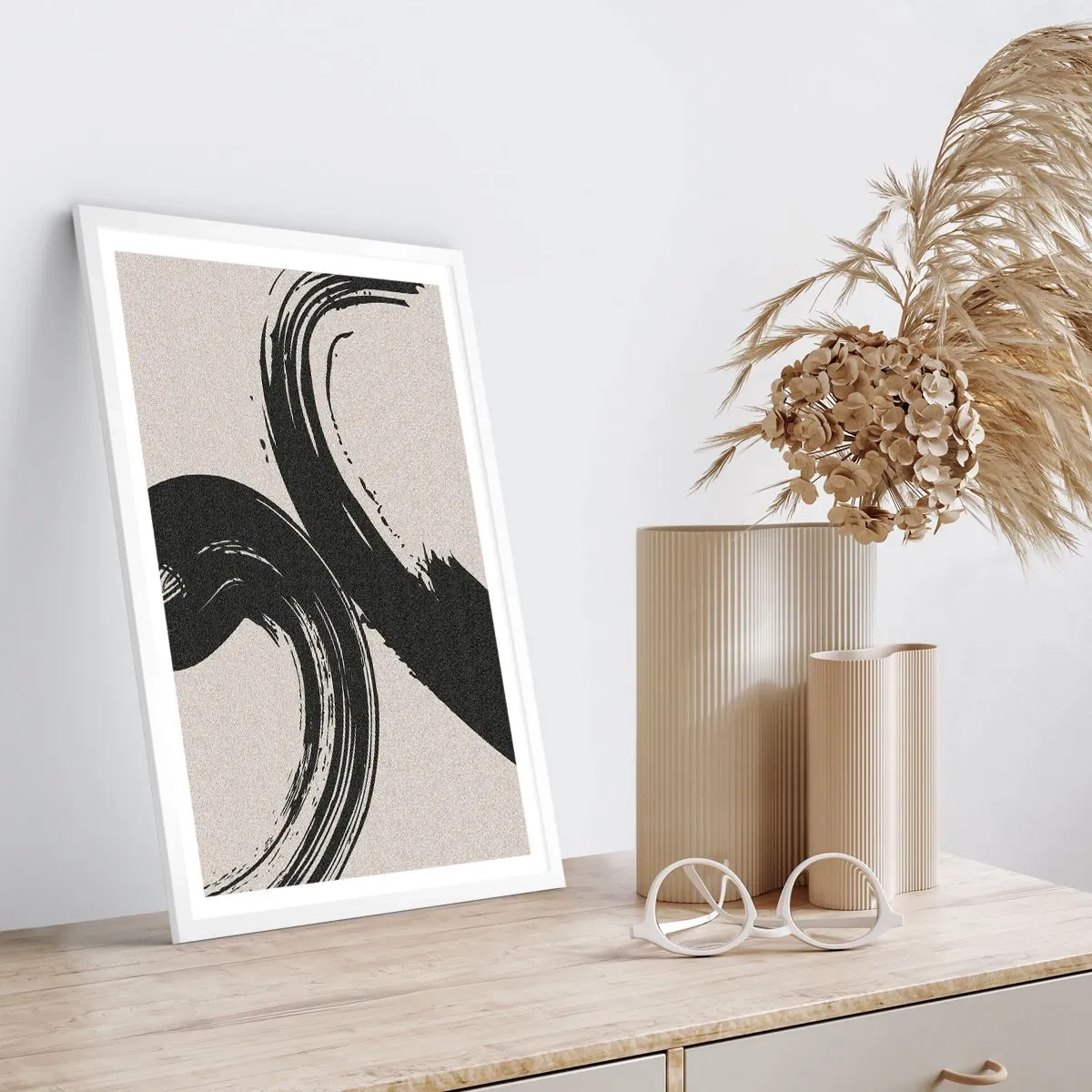 Plagát v bielom ráme - S rozmachom a dookola - 61x91 cm