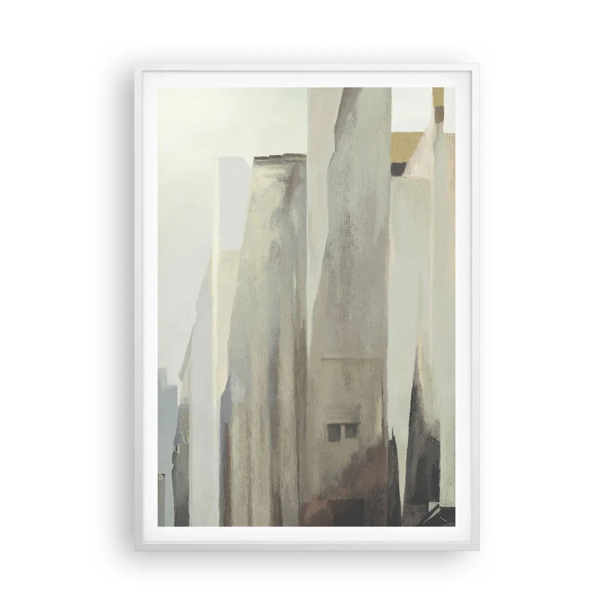 Plagát v bielom ráme - Sen o meste - 70x100 cm