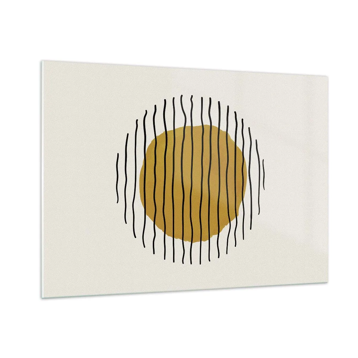 Obraz na skle - Abstrakcia kmitajúca žiarom - 100x70 cm