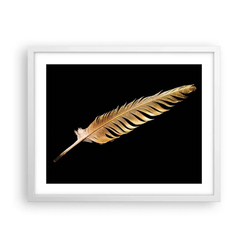 Plagát v bielom ráme - Krásne pierko… - 50x40 cm