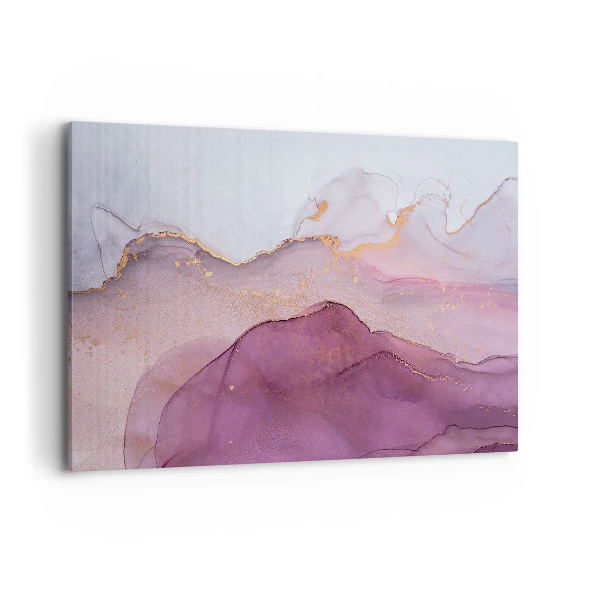 Obraz na plátne - Fialové a ľalové vlny - 100x70 cm