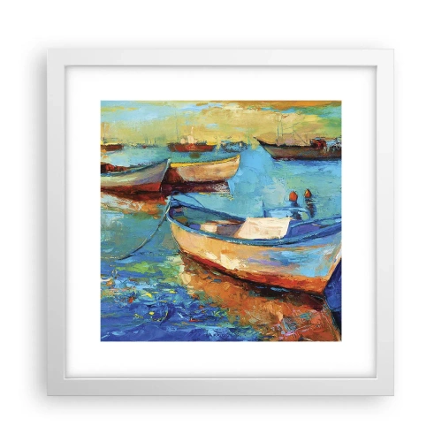 Plagát v bielom ráme - V južnom zálive - 30x30 cm