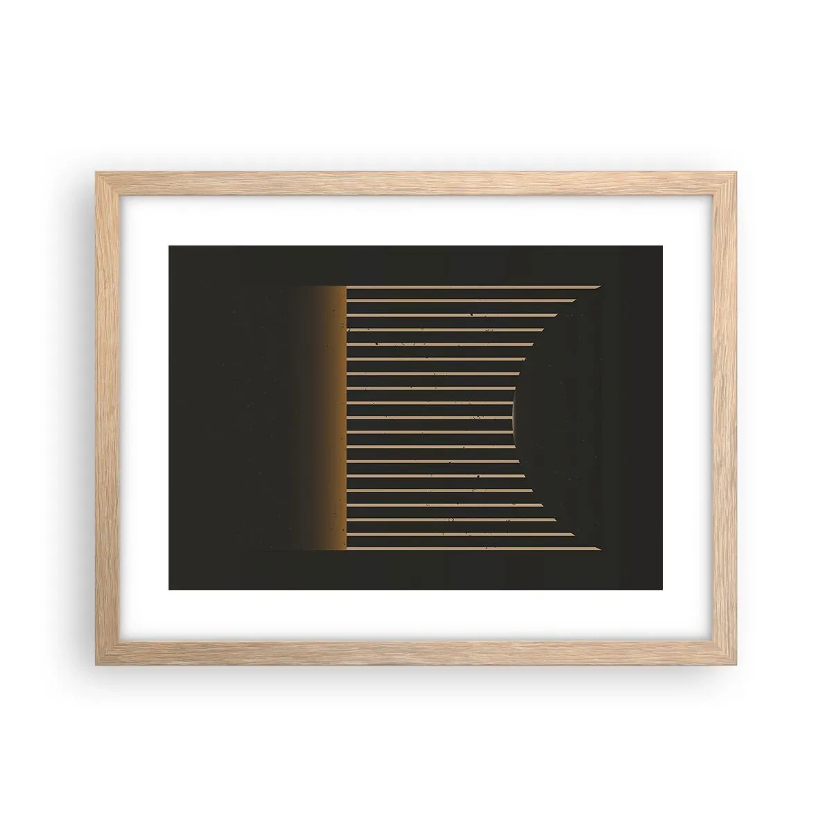 Plagát v ráme zo svetlého duba - Preskúmať temnotu - 40x30 cm