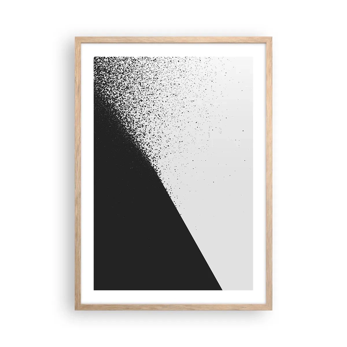 Plagát v ráme zo svetlého duba - Rýchlejšie a rýchlejšie, viac a viac - 50x70 cm