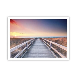 Plagát - Baltská večerná polárna žiara - 100x70 cm