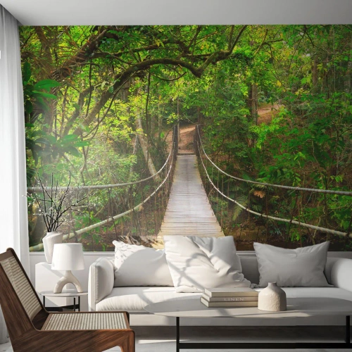 Fototapeta Premium Canvas - Lebo na záhrade rastú popínavé rastliny - Krajina, les, Príroda - 200x140 cm